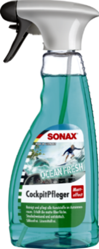 SONAX Synthetic Material Care Products Cockpit Spray Matt Effect Ocean-fresh