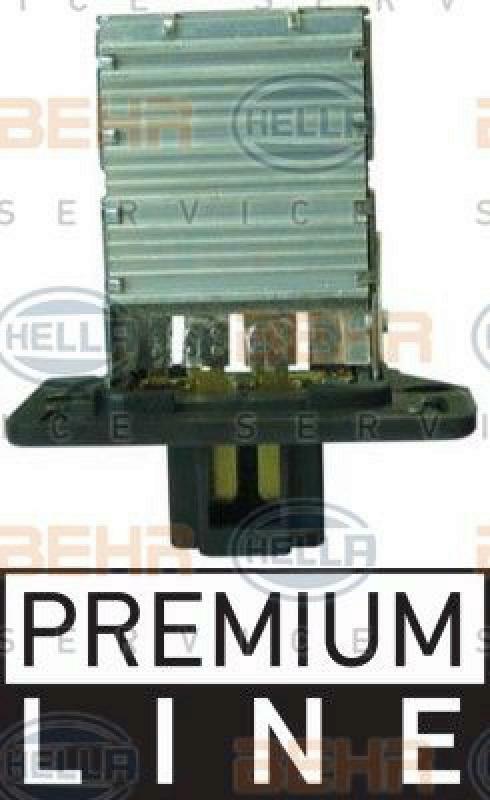 HELLA Resistor, interior blower BEHR HELLA SERVICE *** PREMIUM LINE ***