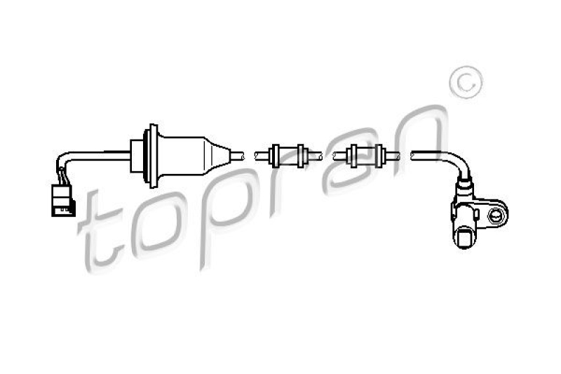 TOPRAN Sensor, Raddrehzahl