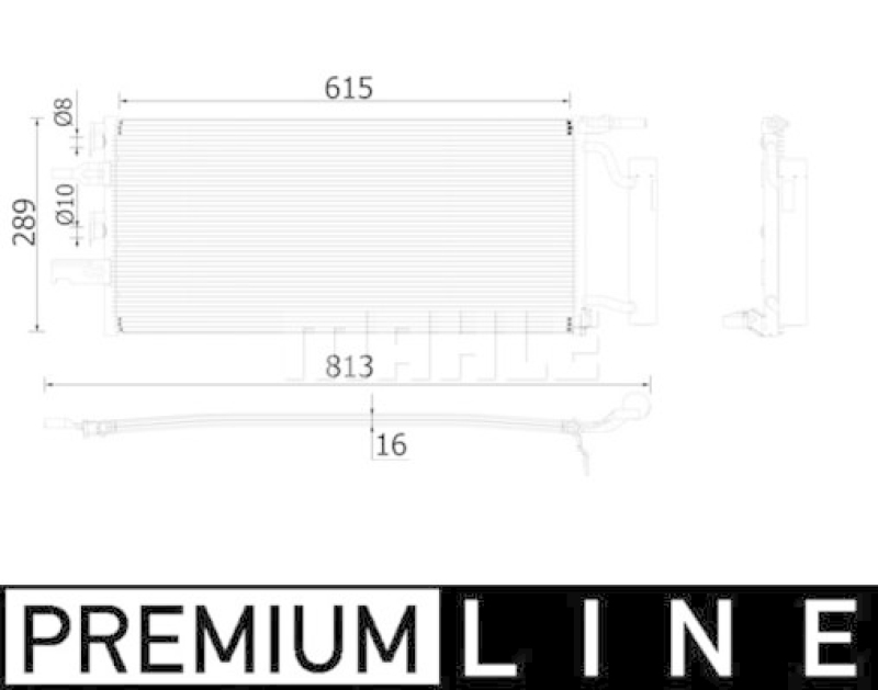 MAHLE Condenser, air conditioning BEHR *** PREMIUM LINE ***