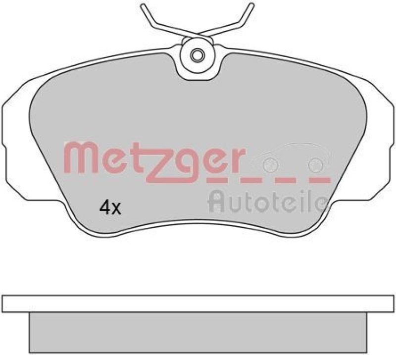 METZGER Brake Pad Set, disc brake