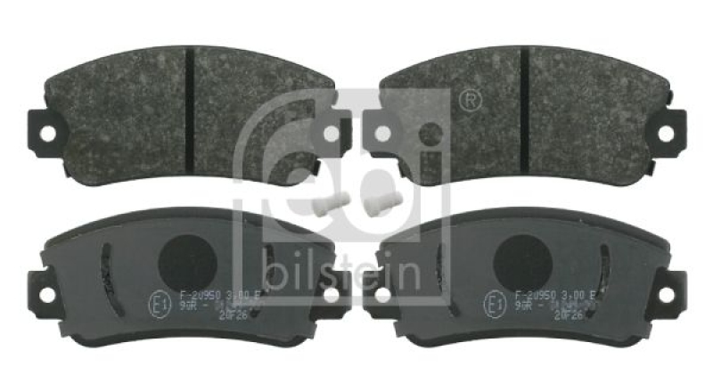 2x FEBI Bremsscheibe Ø227,5mm + Beläge hinten passend für Seat Marbella 28A 0.9