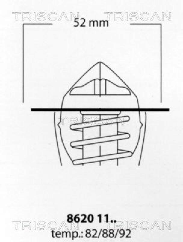 TRISCAN Thermostat, coolant