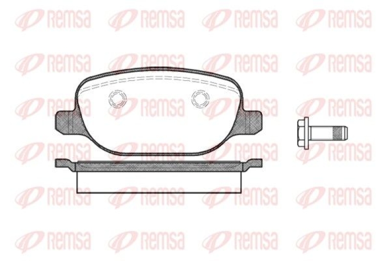 REMSA Brake Pad Set, disc brake