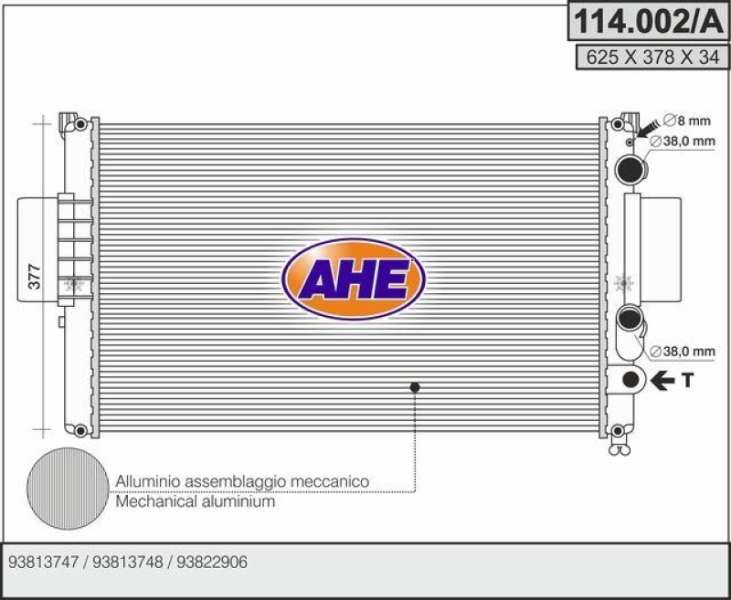 AHE Radiator, engine cooling