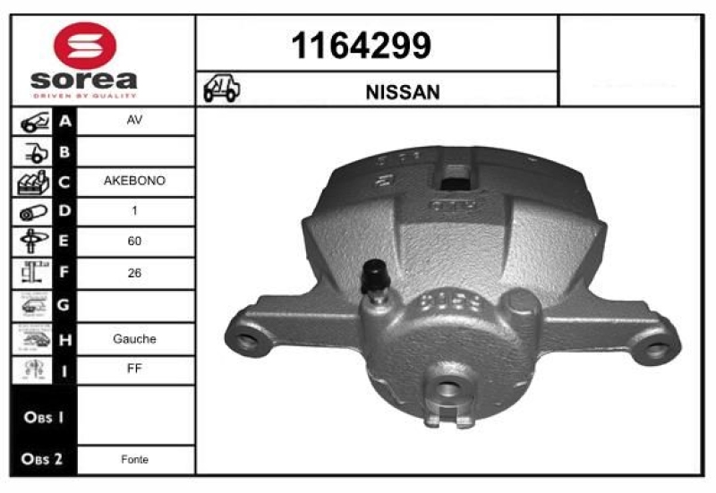 SNRA Brake Caliper