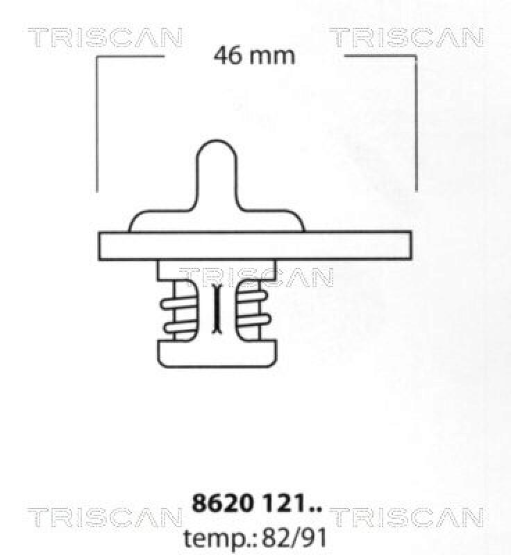 TRISCAN Thermostat, coolant