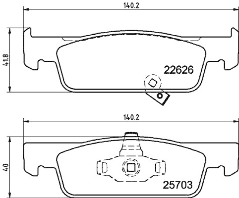 HELLA Brake Pad Set, disc brake