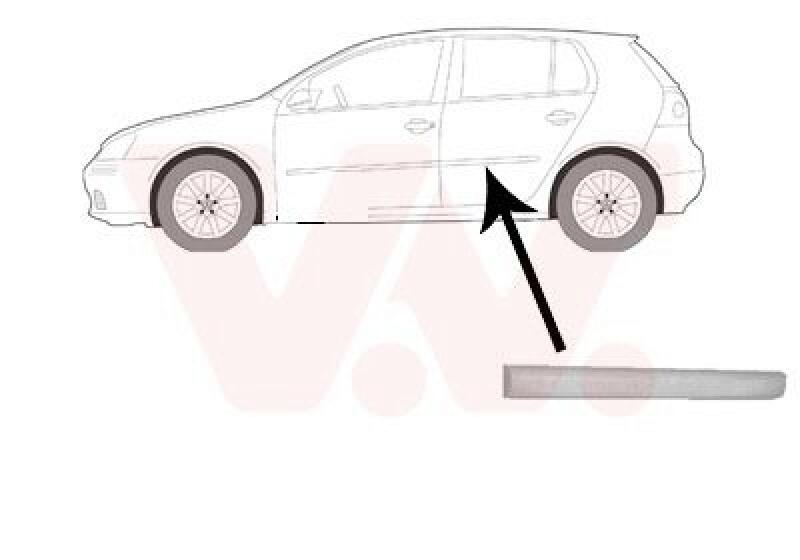 VAN WEZEL Trim/Protective Strip, door