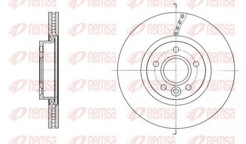 2x REMSA Brake Disc