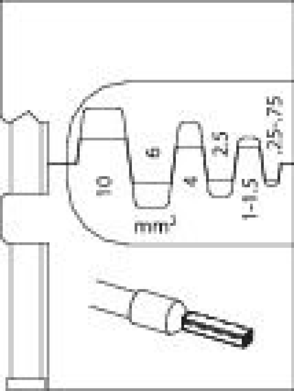GEDORE Crimpzangeneinsatz