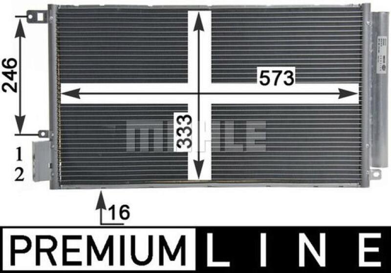 MAHLE Condenser, air conditioning BEHR *** PREMIUM LINE ***