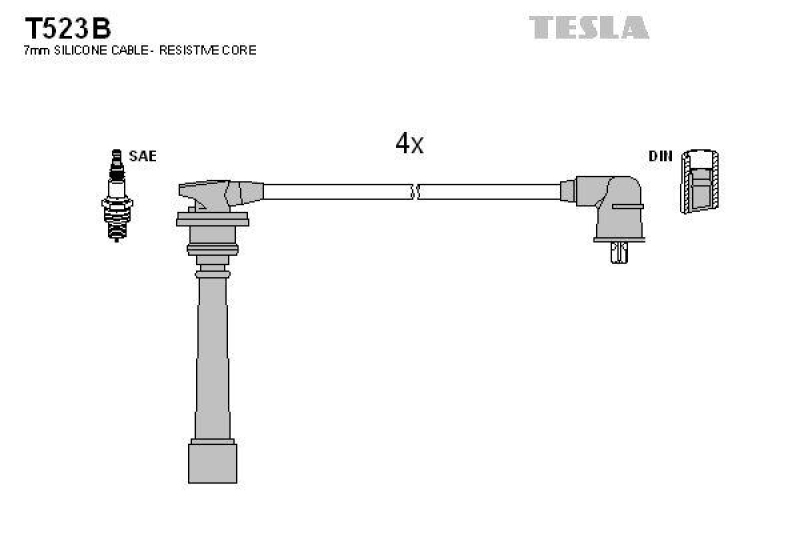 TESLA Z&uuml;ndleitungssatz