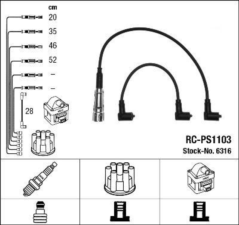 NGK Ignition Cable Kit