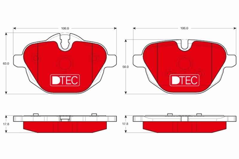 TRW Bremsbelagsatz, Scheibenbremse DTEC COTEC