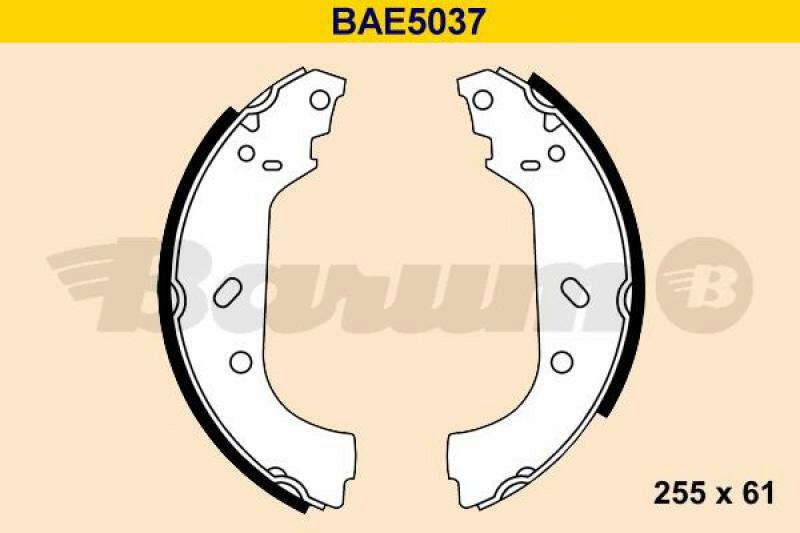 BARUM Brake Shoe Set