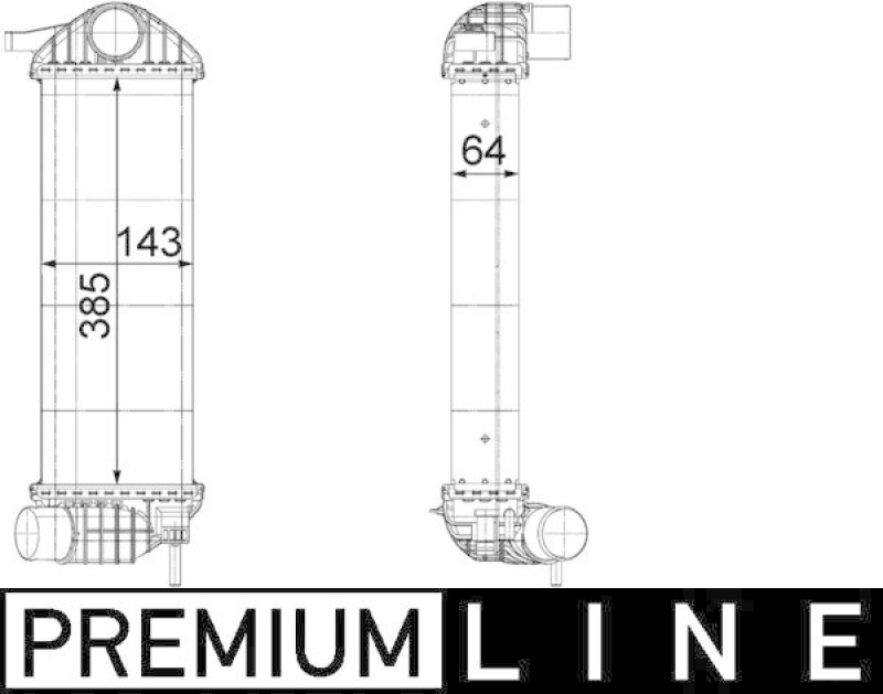 MAHLE Ladeluftkühler BEHR *** PREMIUM LINE ***