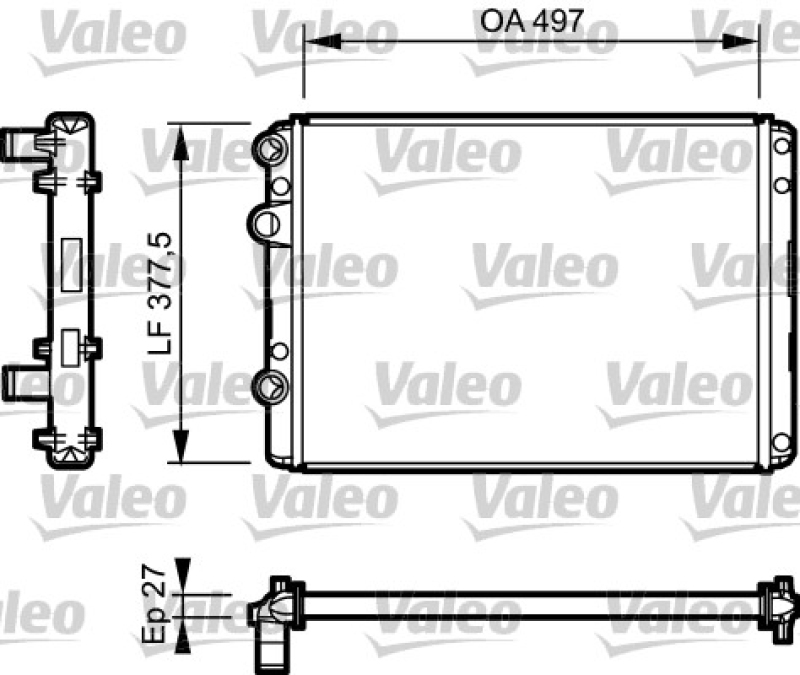 VALEO Radiator, engine cooling