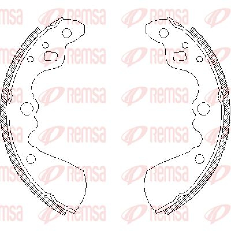 REMSA Brake Shoe Set