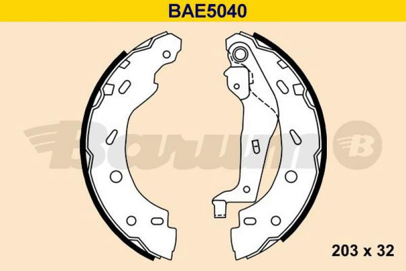 BARUM Brake Shoe Set