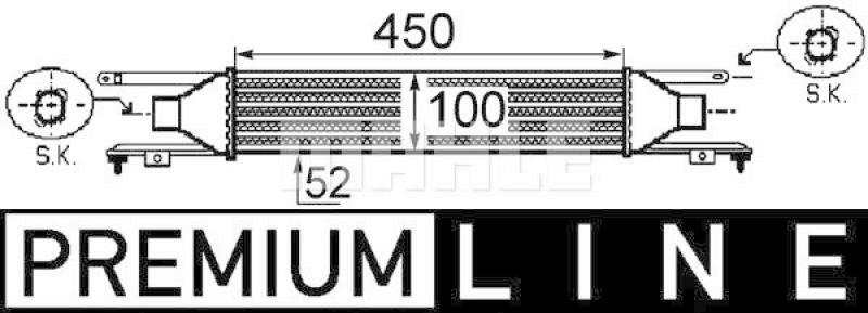 MAHLE Intercooler, charger PREMIUM LINE