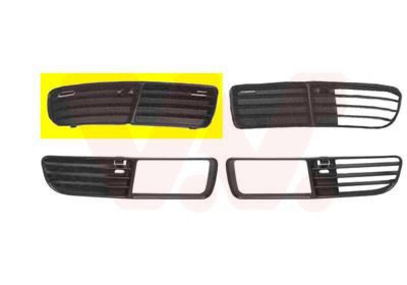 VAN WEZEL Ventilation Grille, bumper ** Equipart **