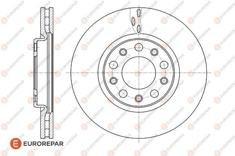 2x EUROREPAR Brake Disc