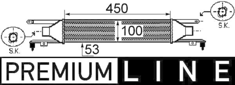 MAHLE Ladeluftkühler PREMIUM LINE