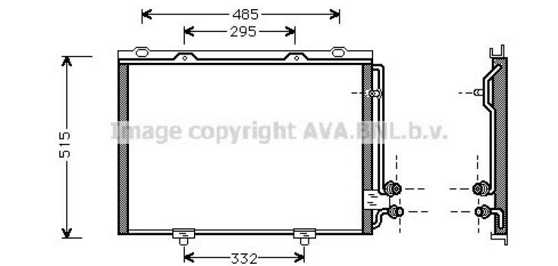 AVA QUALITY COOLING Kondensator, Klimaanlage