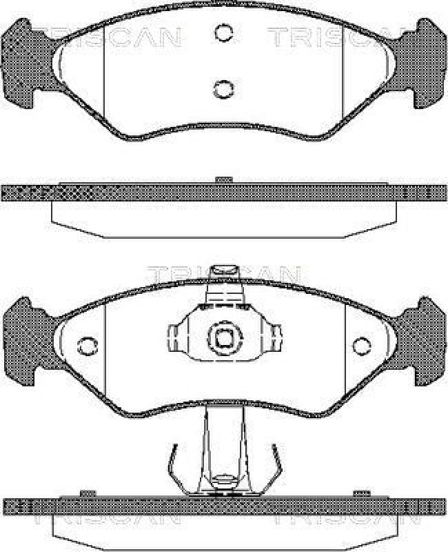 TRISCAN Brake Pad Set, disc brake