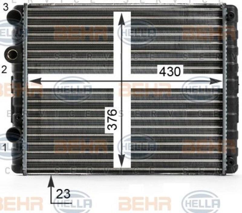 HELLA Radiator, engine cooling