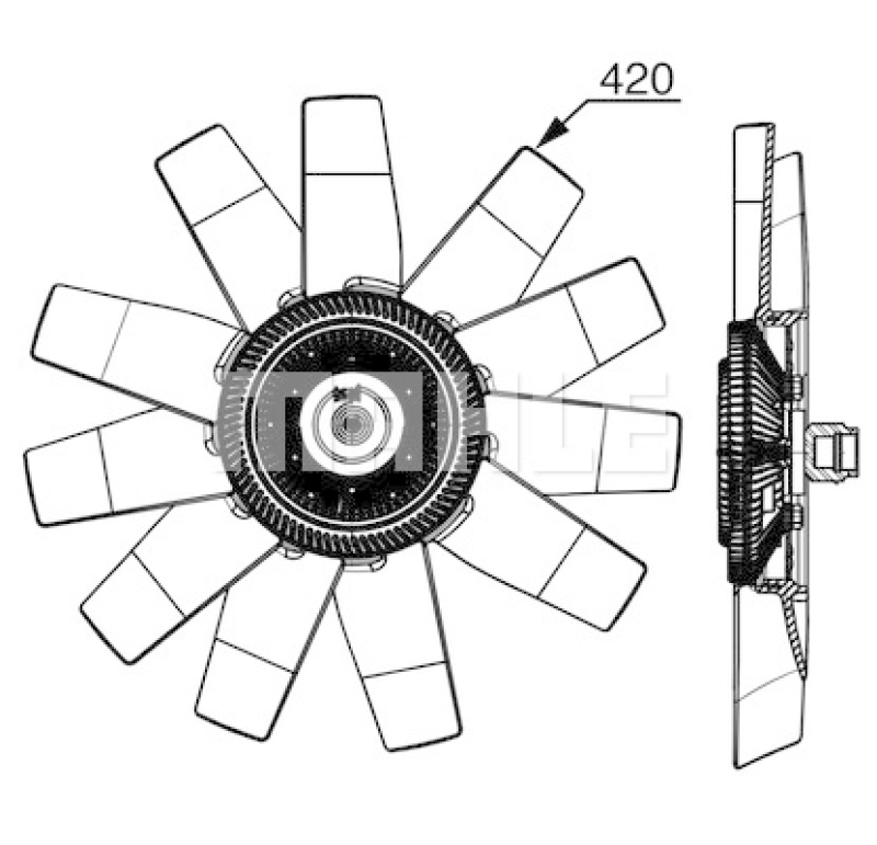 MAHLE Lüfter, Motorkühlung BEHR *** PREMIUM LINE ***