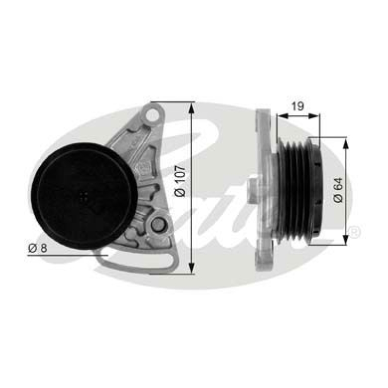 GATES Riemenspanner, Keilrippenriemen DriveAlign®