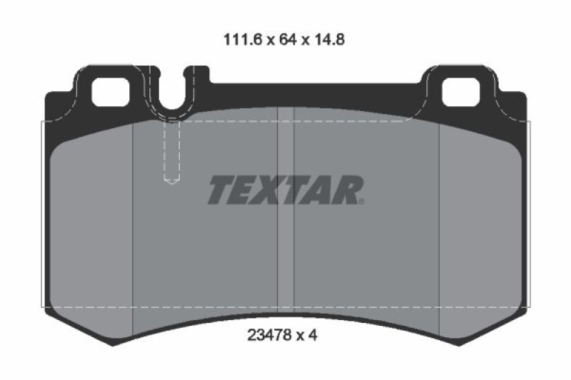 TEXTAR Bremsbelagsatz, Scheibenbremse Q+