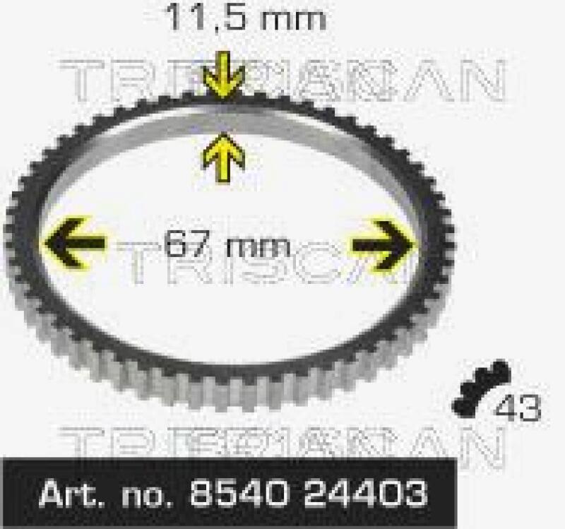 TRISCAN Sensor Ring, ABS