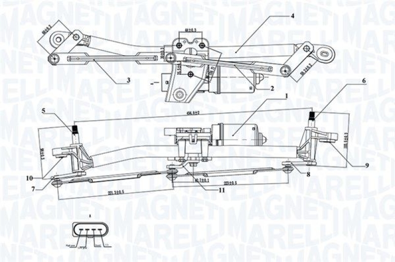 MAGNETI MARELLI Scheibenreinigungsanlage