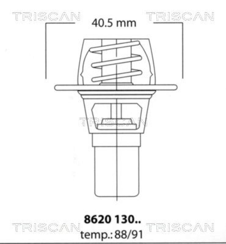 TRISCAN Thermostat, coolant