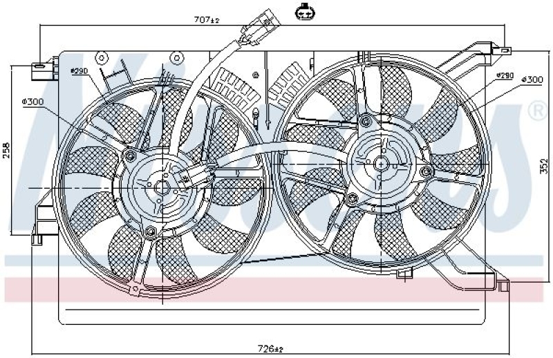 NISSENS Fan, radiator