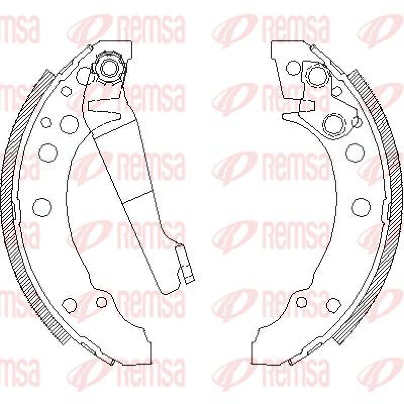 REMSA Brake Shoe Set