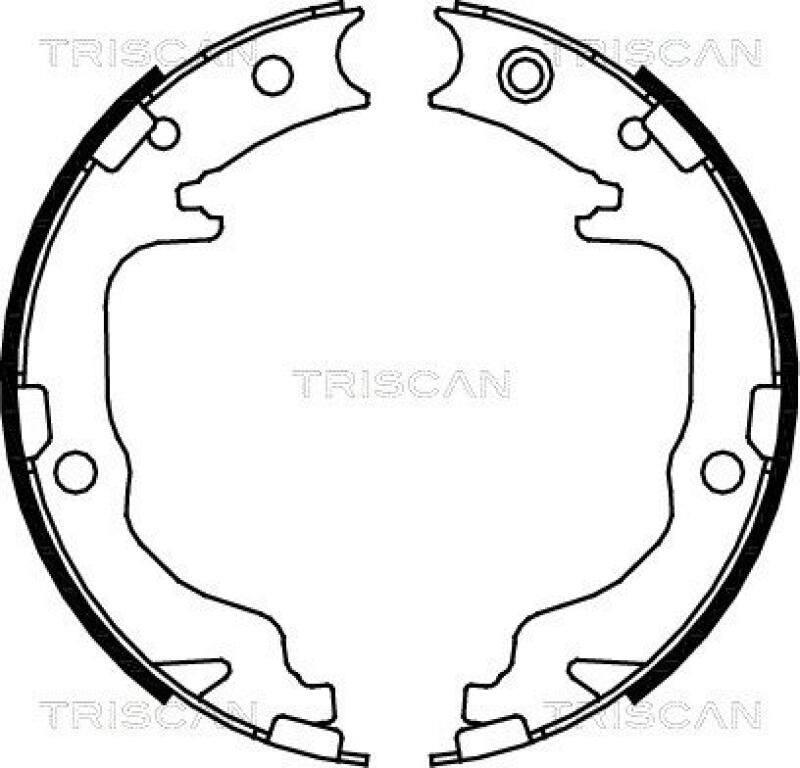 TRISCAN Brake Shoe Set, parking brake