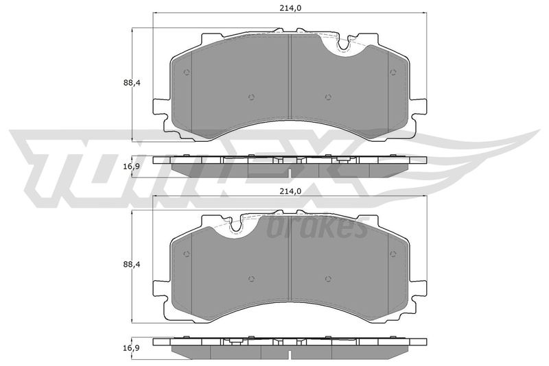 TOMEX Brakes Brake Pad Set, disc brake