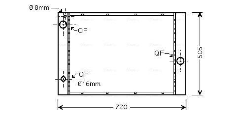 AVA QUALITY COOLING Radiator, engine cooling