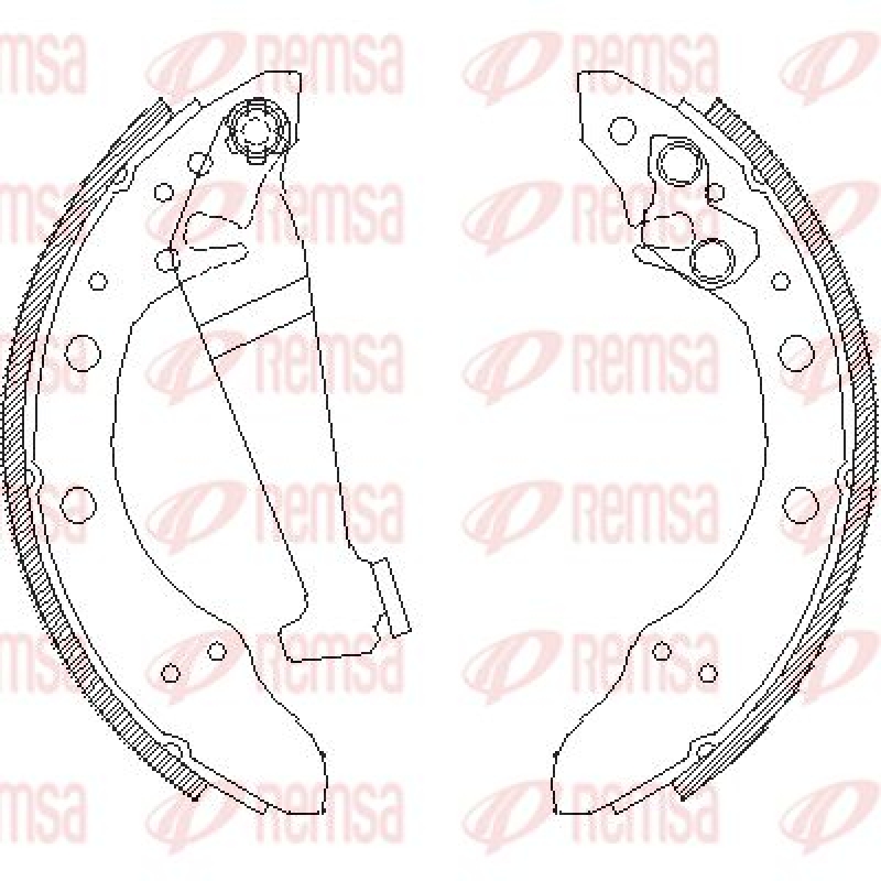 REMSA Brake Shoe Set