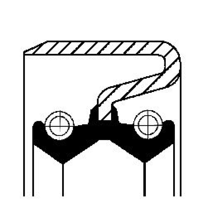 CORTECO Shaft Seal, transfer case