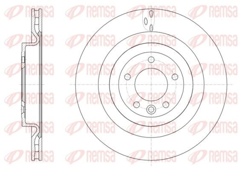 2x REMSA Brake Disc