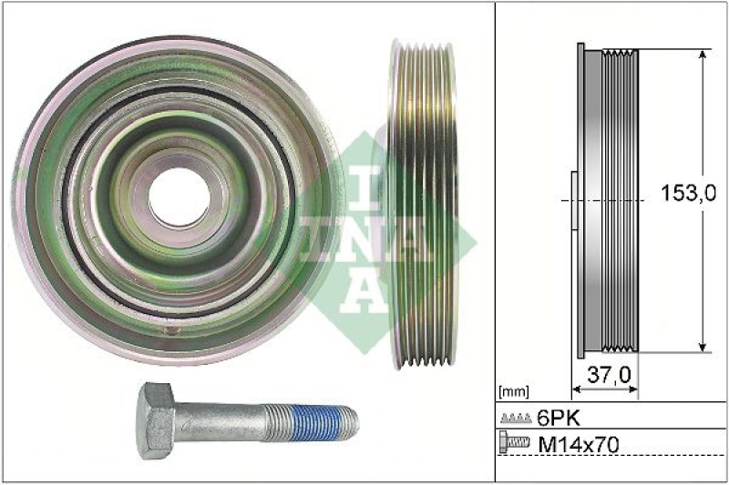 INA Belt Pulley Set, crankshaft