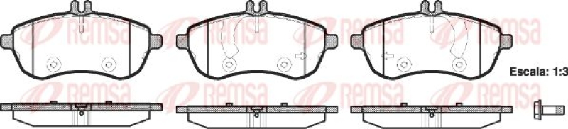 KAWE Brake Pad Set, disc brake