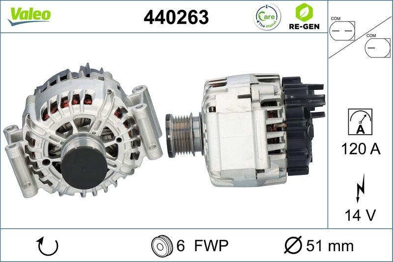 VALEO Alternator VALEO RE-GEN REMANUFACTURED