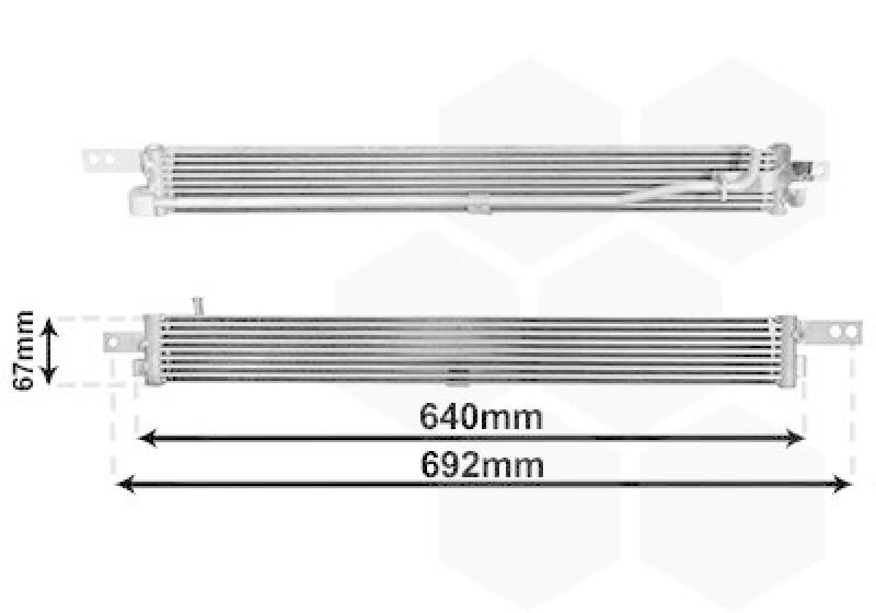 VAN WEZEL Oil Cooler, automatic transmission