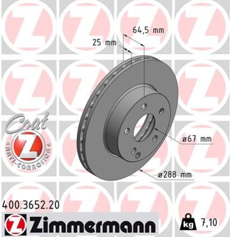 ZIMMERMANN Bremsscheiben + ZIMMERMANN Bremsbeläge